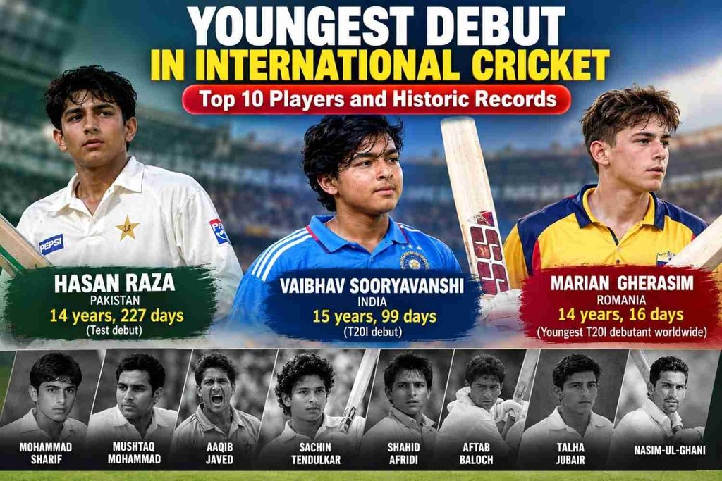 youngest debut in international cricket