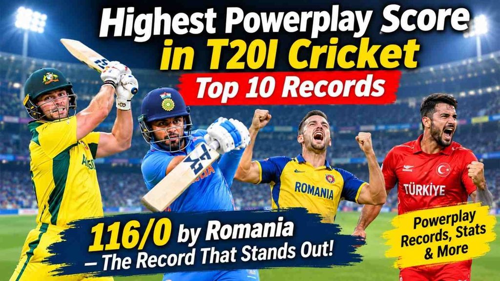 highest powerplay score in t20 international